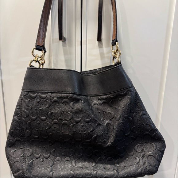 Coach Lexy Shoulder Bag in Signature Black Leather See Description - Picture 7 of 10